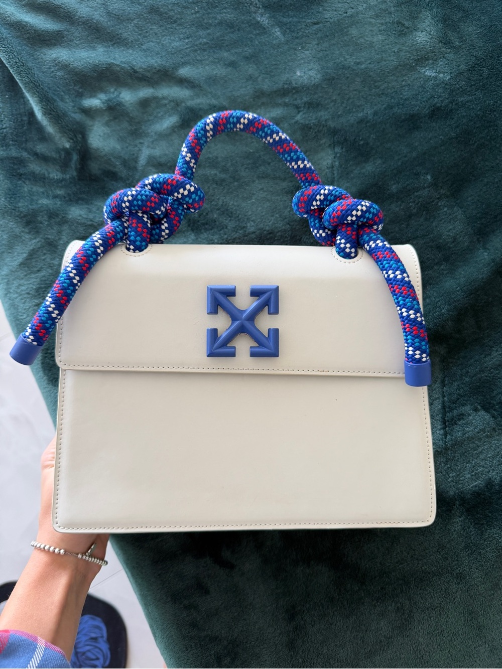 White leather Crossbody Bag